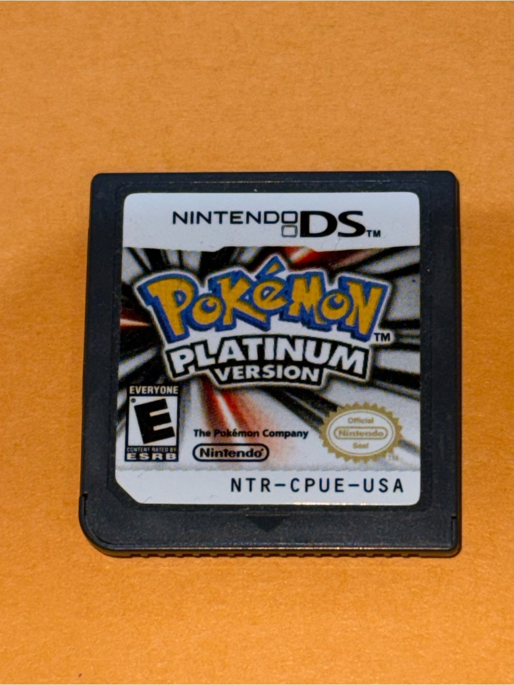 Nintendo DS Pokémon Platinum Game Card - Black & White Label